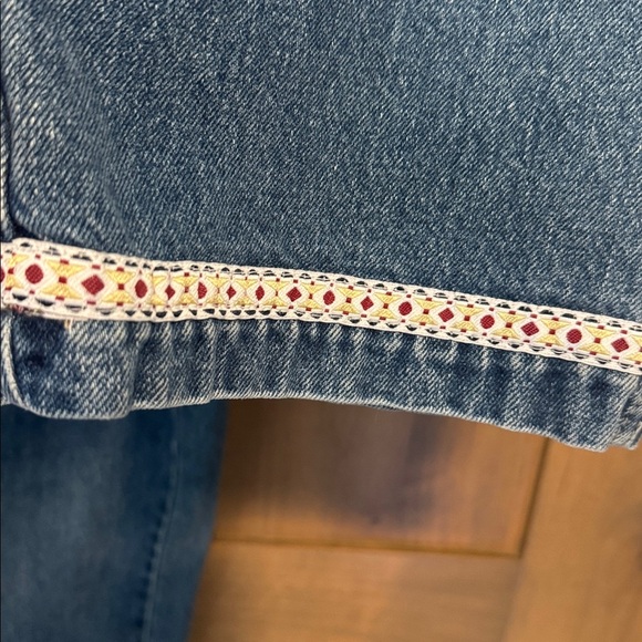 Cherokee Cropped Wide Leg Denim Coveralls Overalls Womens S Carpenter Country - Picture 9 of 16